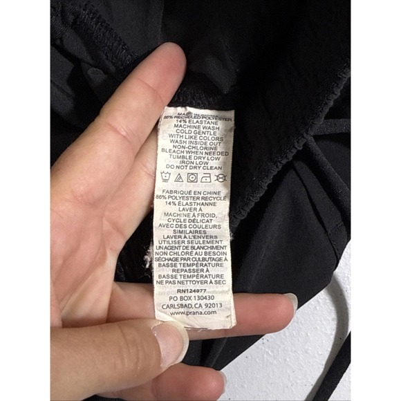 Prana Midtown Capri Womens Size Small Black Drawstring Elastic Waist‎ Active - Picture 12 of 16